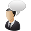 Business User Comment Icon - 64x64px