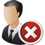 Business User Delete Icon - 64x64px