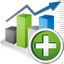 Chart Add Icon - 64x64px