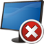 Computer Delete Icon - 64x64px