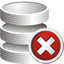 Database Delete Icon - 64x64px