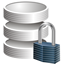 Database Lock Icon - 64x64px