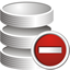 Database Remove Icon - 64x64px