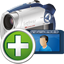 Digital Camcorder Add Icon - 64x64px