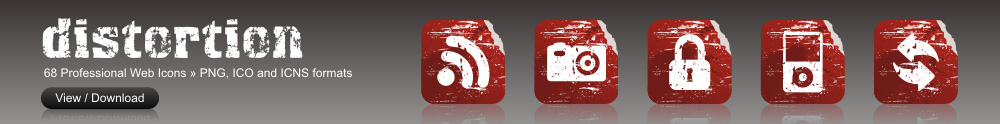 View Distortion Icon Set