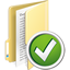 Folder Accept Icon - 64x64px