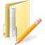 Folder Edit Icon - 64x64px