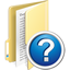 Folder Help Icon - 64x64px