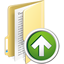 Folder Up Icon - 64x64px