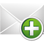 Mail Add Icon - 64x64px