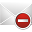 Mail Remove Icon - 64x64px