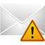 Mail Warning Icon - 64x64px