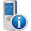Mobile Phone Info Icon - 64x64px