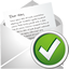New Mail Accept Icon - 64x64px