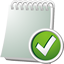 Notebook Accept Icon - 64x64px
