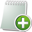 Notebook Add Icon - 64x64px