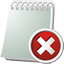 Notebook Delete Icon - 64x64px