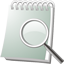Notebook Search Icon - 64x64px
