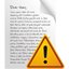 Page Warning Icon - 64x64px