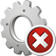 Process Delete Icon - 64x64px