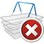 Shopping Cart Delete Icon - 64x64px