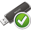 Usb Stick Accept Icon - 64x64px