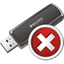 Usb Stick Delete Icon - 64x64px