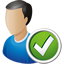 User Accept Icon - 64x64px