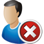 User Delete Icon - 64x64px