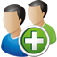 Users Add Icon - 64x64px