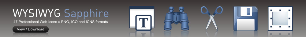 View WYSIWYG Sapphire Icon Set